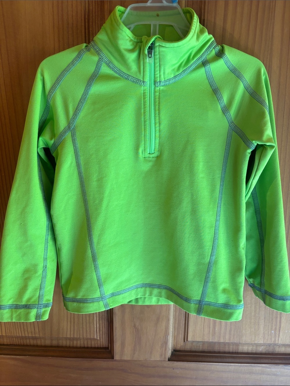 LL Bean Kids Green Long-Sleeve Pullover
